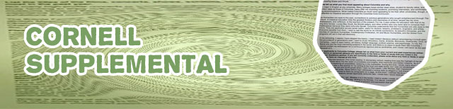 Cornell arts and sciences supplement essay example