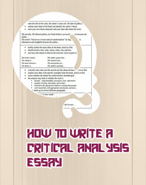 Critical analysis essay example university
