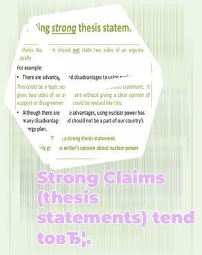 Developing a strong thesis statement