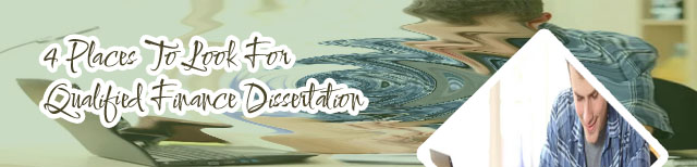 Finance dissertation writing services
