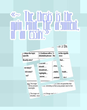 How to make a good thesis statement for an essay