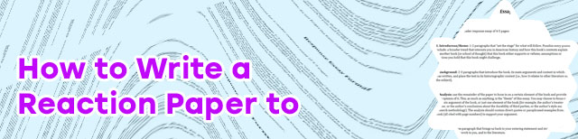How to write a response essay